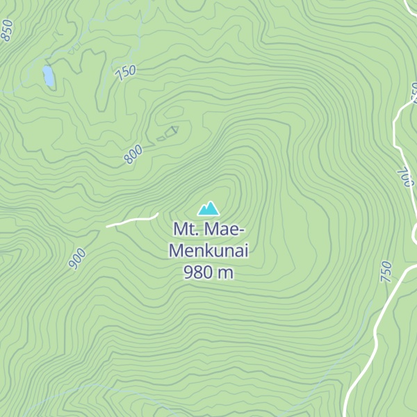 Map of Mt. Mae-Menkunai
