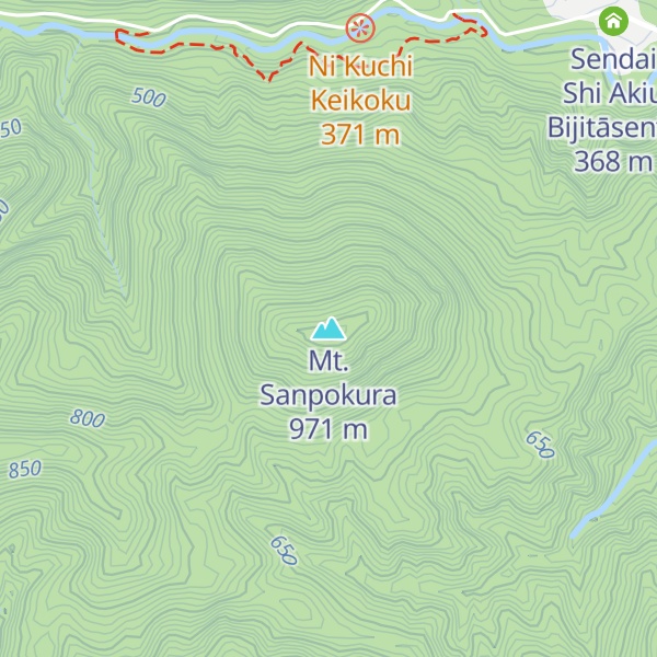 Map of Mt. Sanpokura
