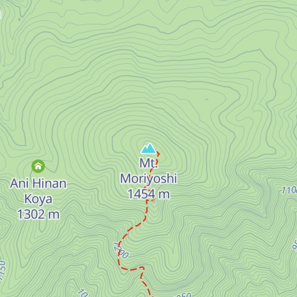Map of Mt. Moriyoshi