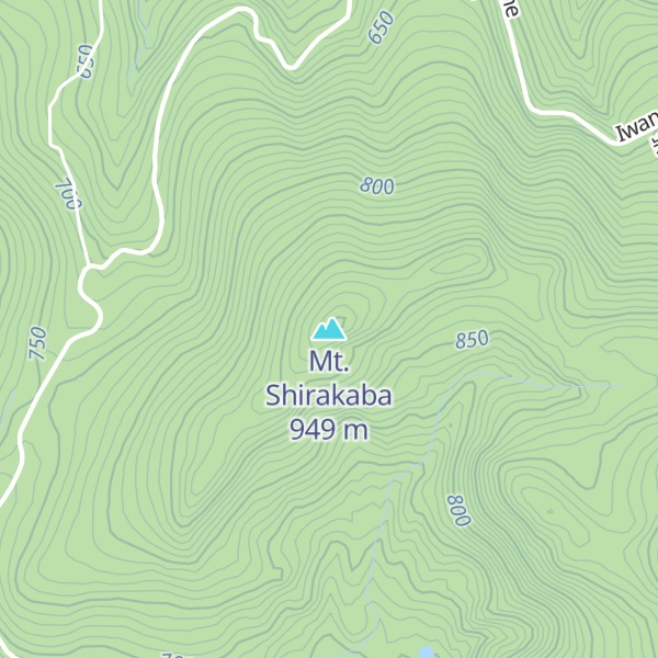 Map of Mt. Shirakaba