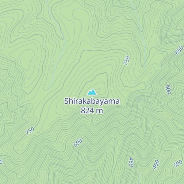 Map of Shirakabayama