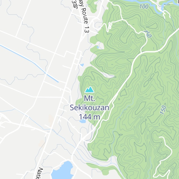 Map of Mt. Sekikouzan