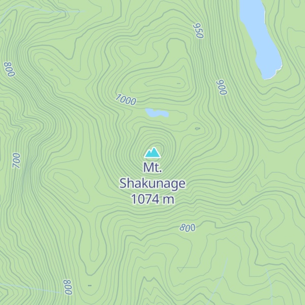 Map of Mt. Shakunage