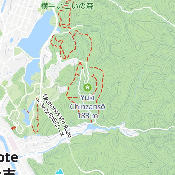Map of Yuki Chinzansō