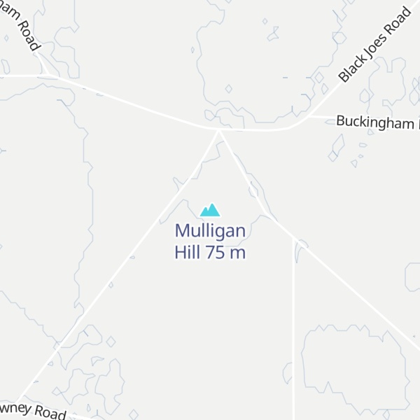 Map of Mulligan Hill