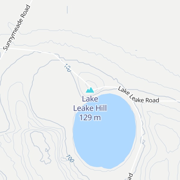 Map of Lake Leake Hill