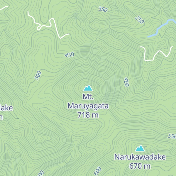 Map of Mt. Maruyagata