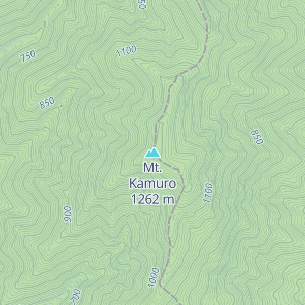 Map of Mt. Kamuro