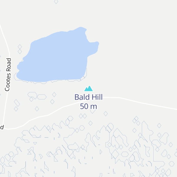 Map of Bald Hill