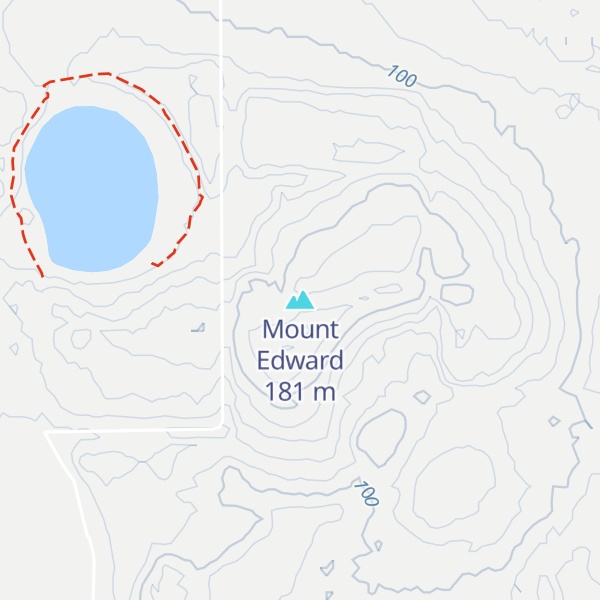 Map of Mount Edward