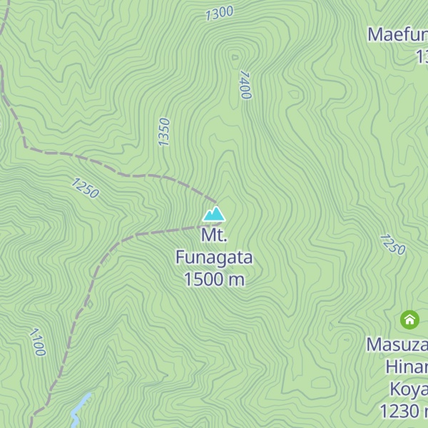 Map of Mt. Funagata