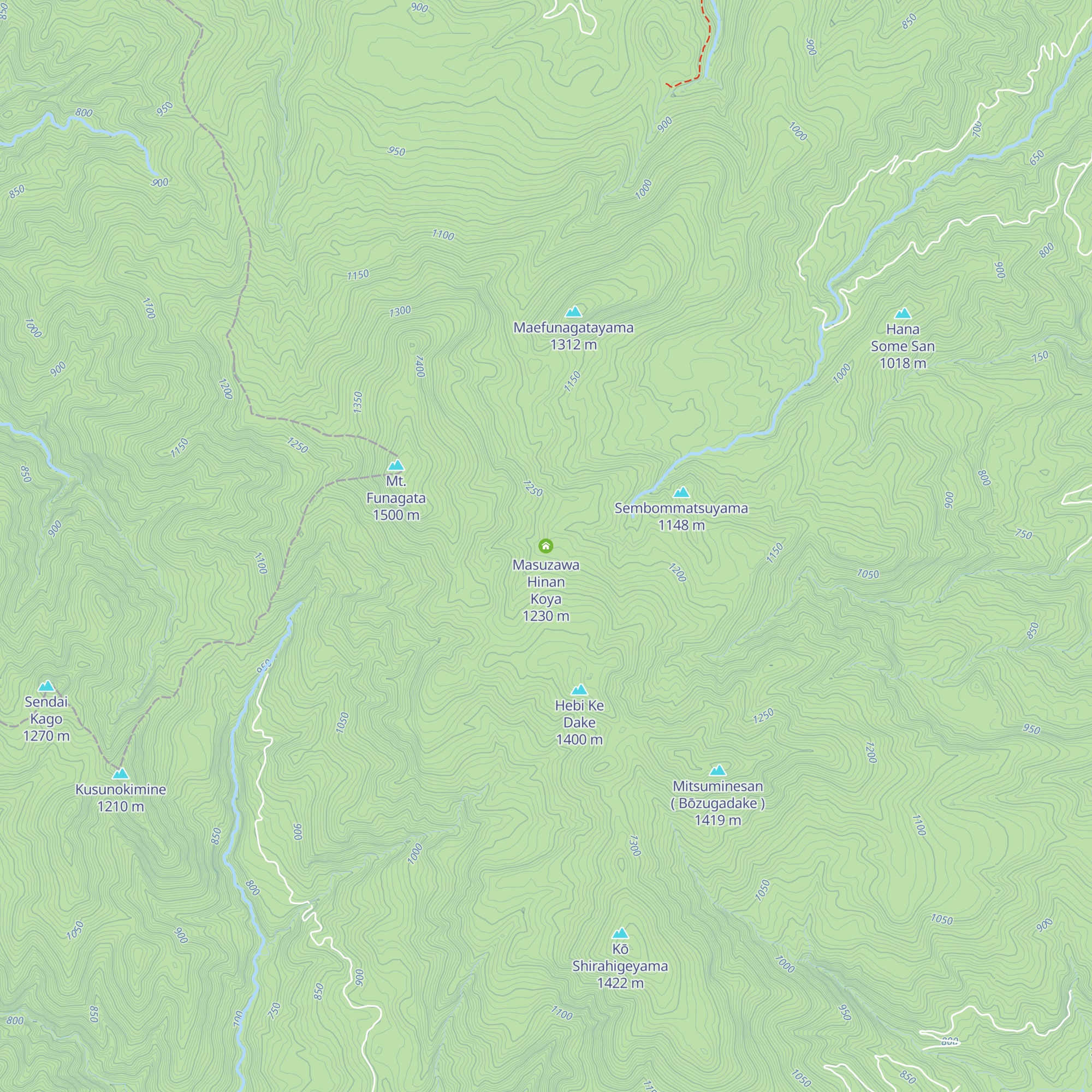Masuzawa Hinan Koya map