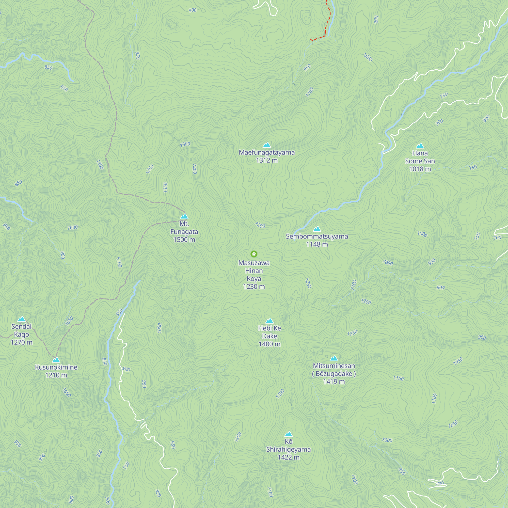Masuzawa Hinan Koya map