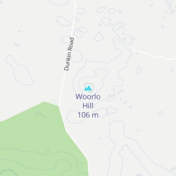 Map of Woorlo Hill