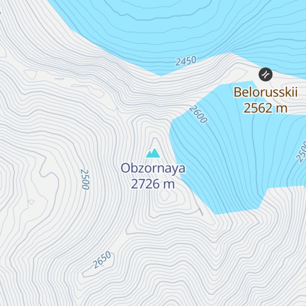 Map of Obzornaya