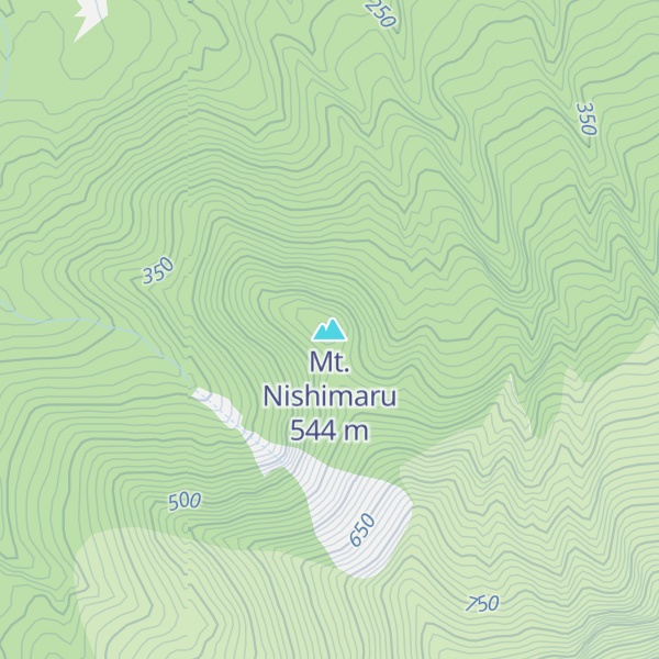 Map of Mt. Nishimaru