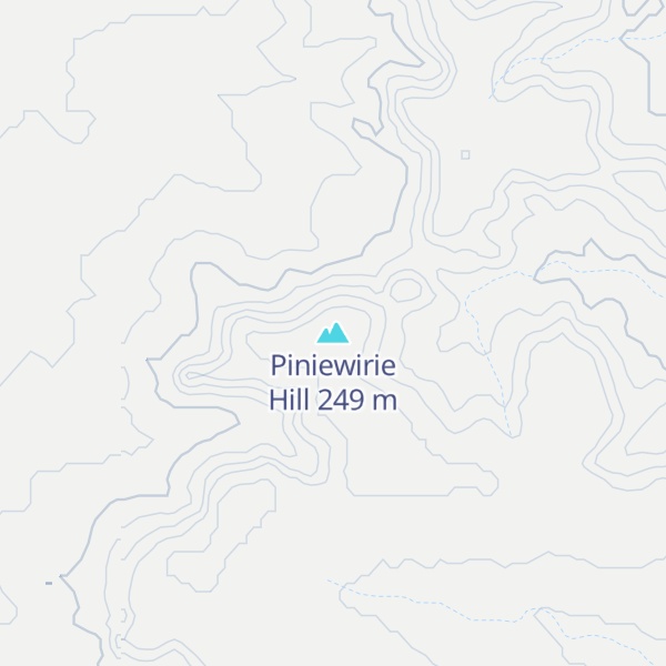 Map of Piniewirie Hill