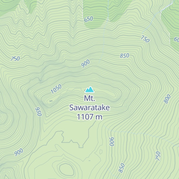 Map of Mt. Sawaratake
