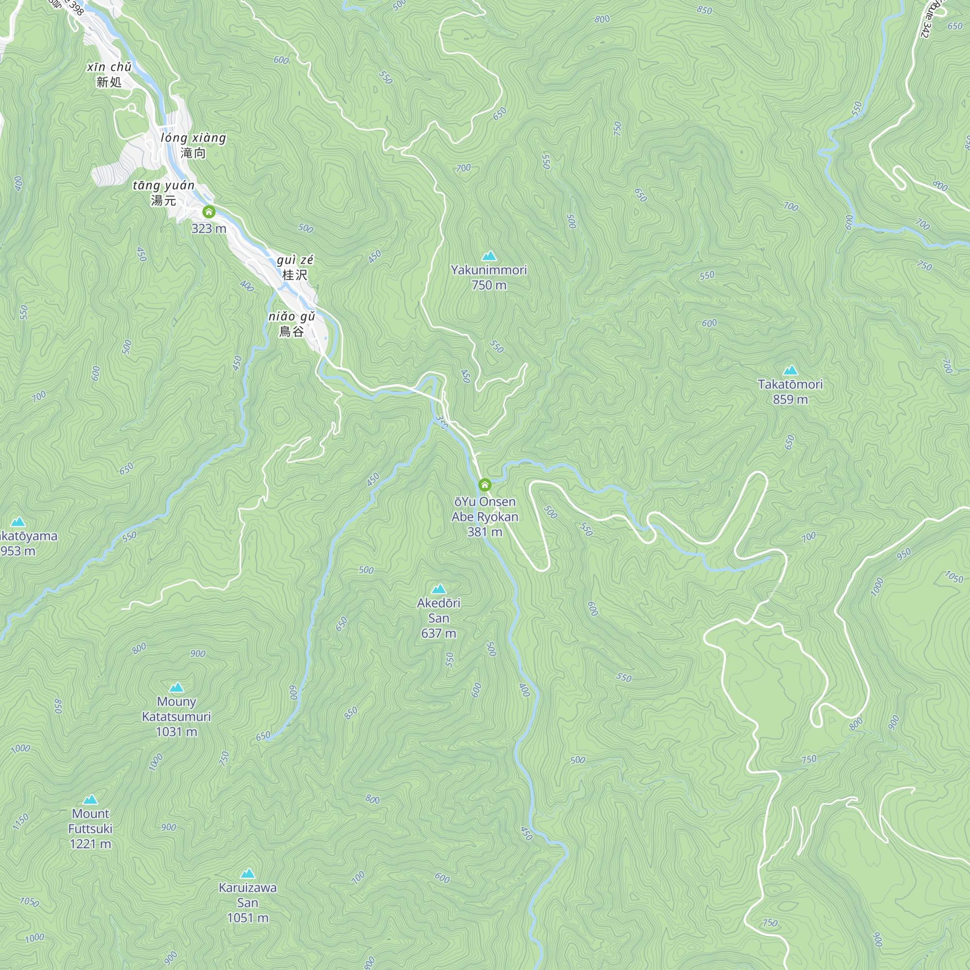 ōYu Onsen   Abe Ryokan map
