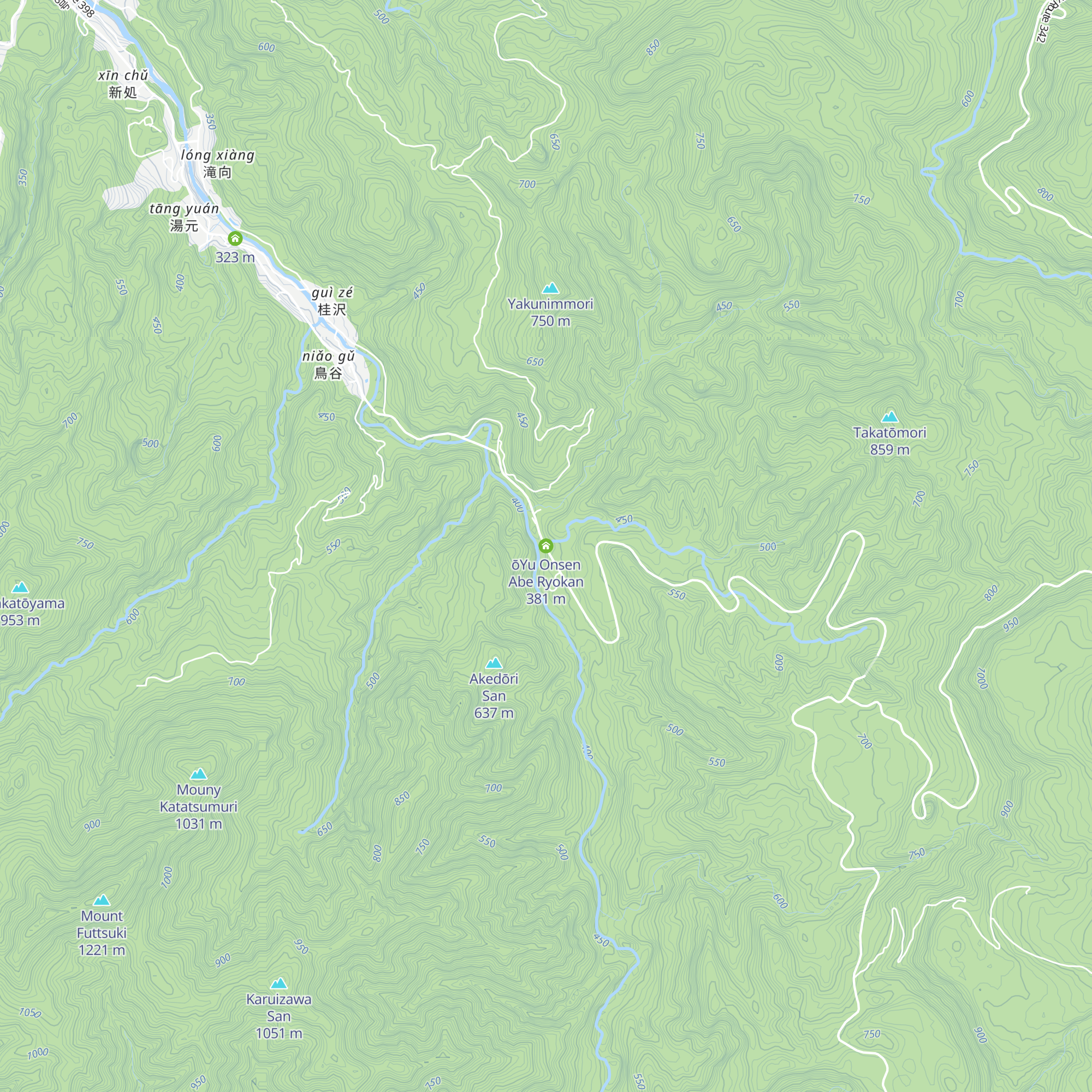 ōYu Onsen   Abe Ryokan map