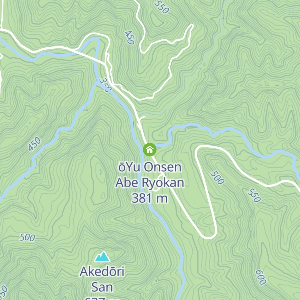Map of ōYu Onsen   Abe Ryokan