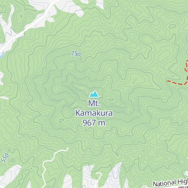 Map of Mt. Kamakura