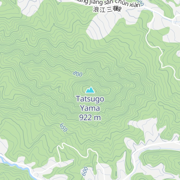 Map of Tatsugo Yama