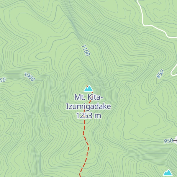 Map of Mt. Kita-Izumigadake