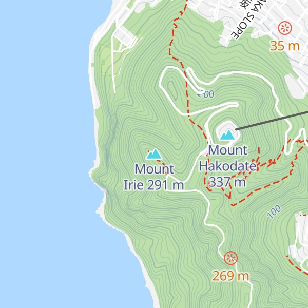 Map of Mount Irie
