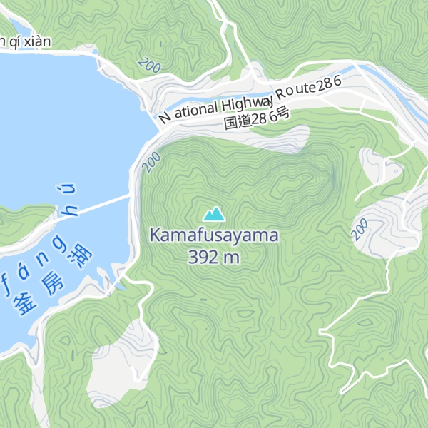 Map of Kamafusayama