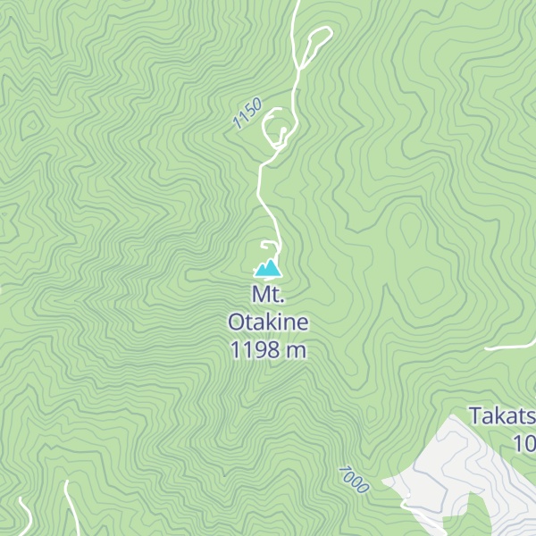 Map of Mt. Otakine