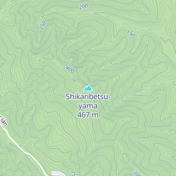 Map of Shikaribetsu-yama