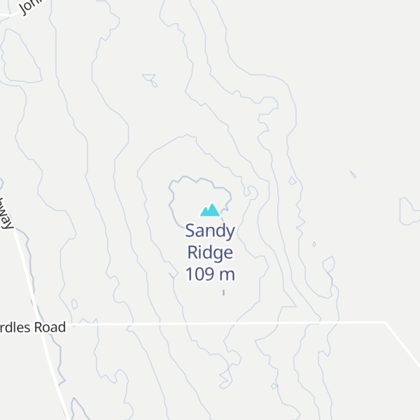 Map of Sandy Ridge