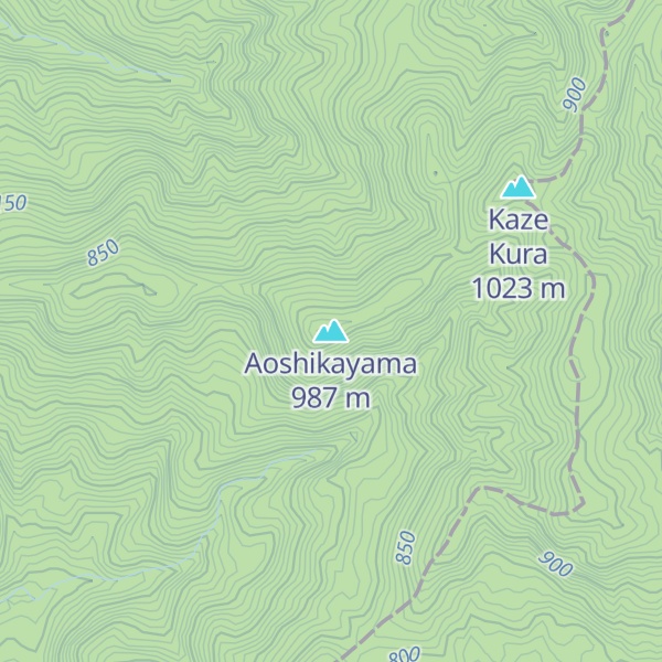 Map of Aoshikayama