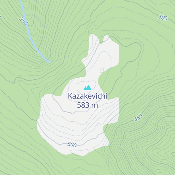 Map of Kazakevichi