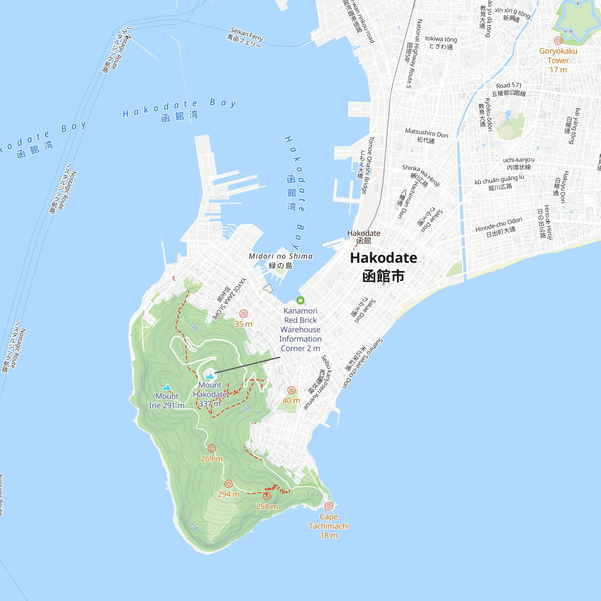 Kanamori Red Brick Warehouse Information Corner map