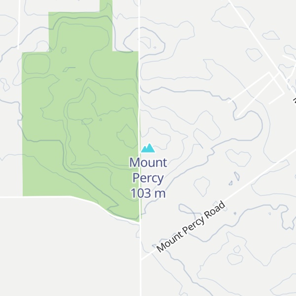 Map of Mount Percy