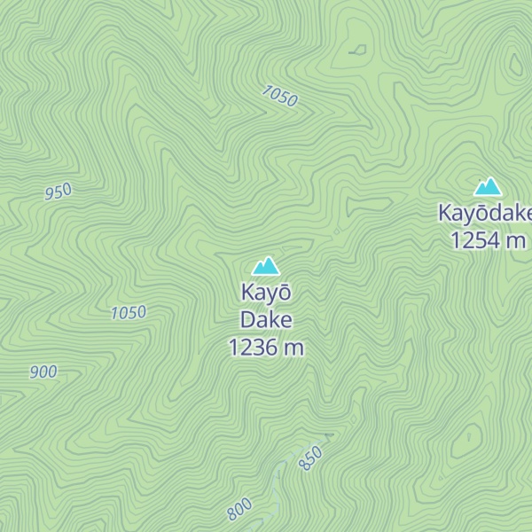 Map of Kayō Dake