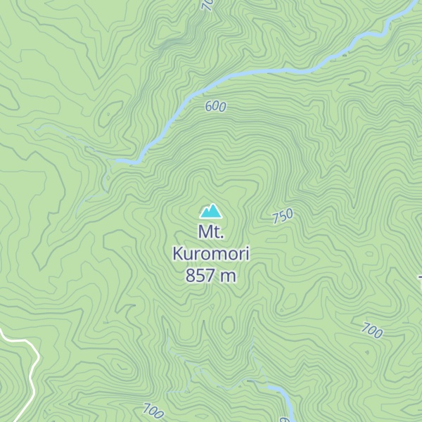 Map of Mt. Kuromori