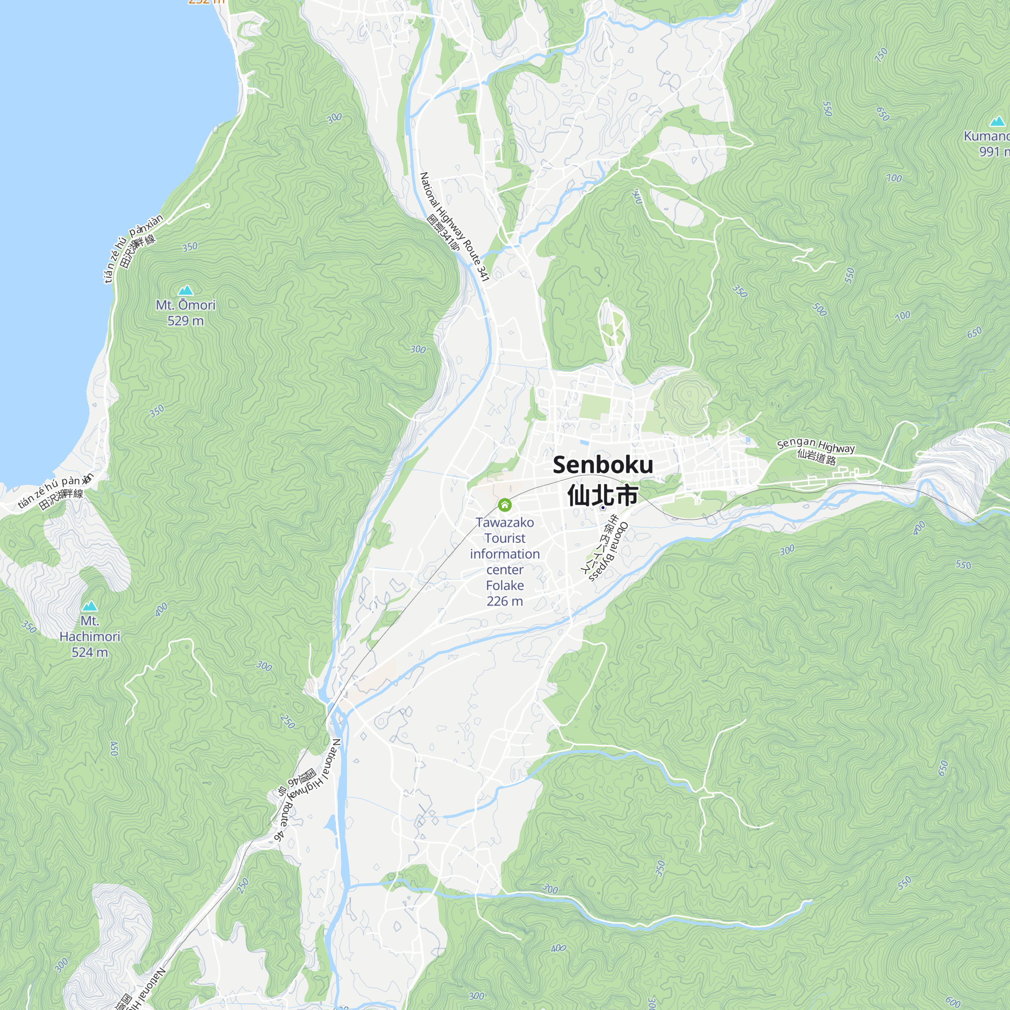 Tawazako Tourist information center Folake map