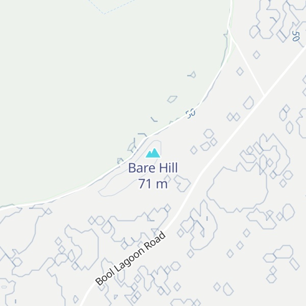 Map of Bare Hill