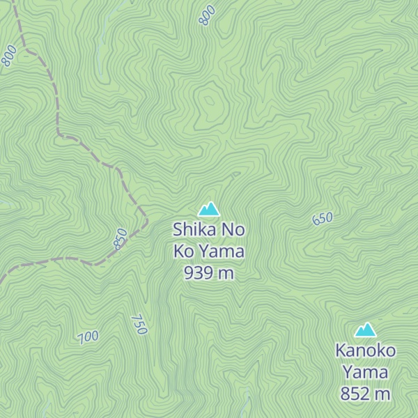Map of Shika No Ko Yama