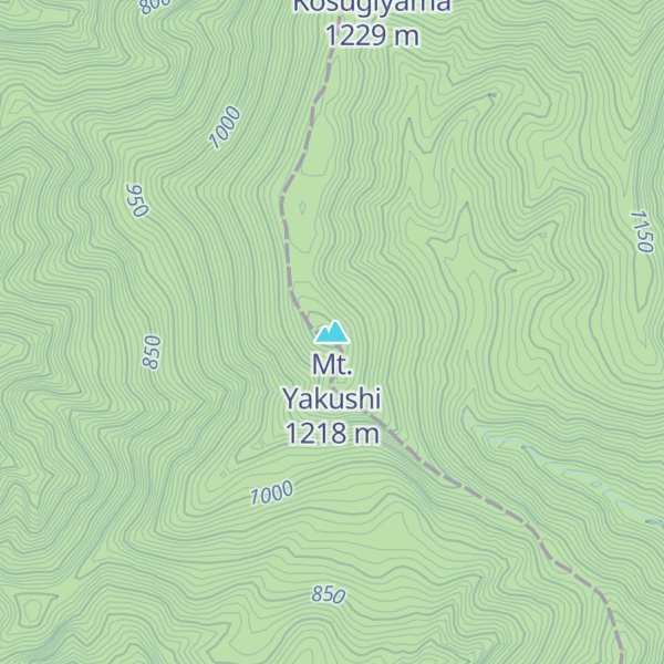 Map of Mt. Yakushi