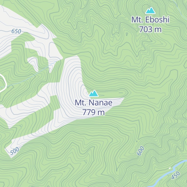 Map of Mt. Nanae