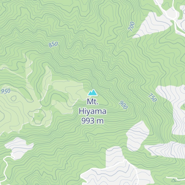 Map of Mt. Hiyama