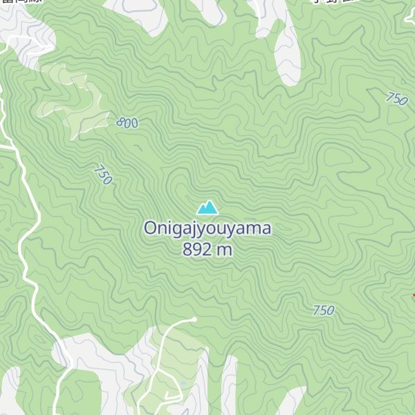 Map of Onigajyouyama