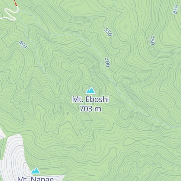 Map of Mt. Eboshi