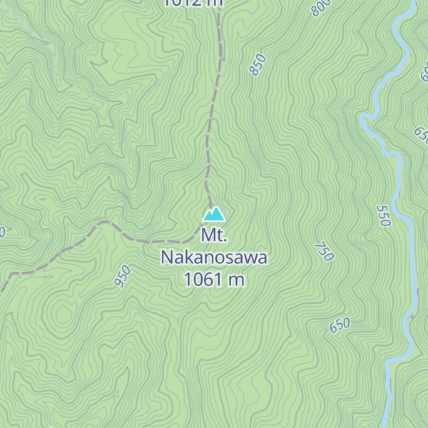 Map of Mt. Nakanosawa