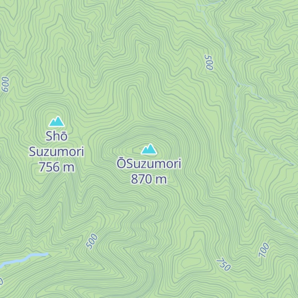 Map of ŌSuzumori