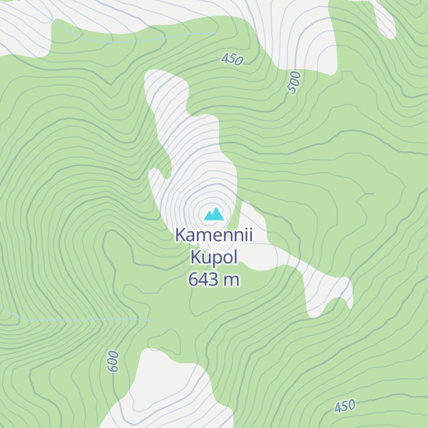 Map of Kamennii Kupol